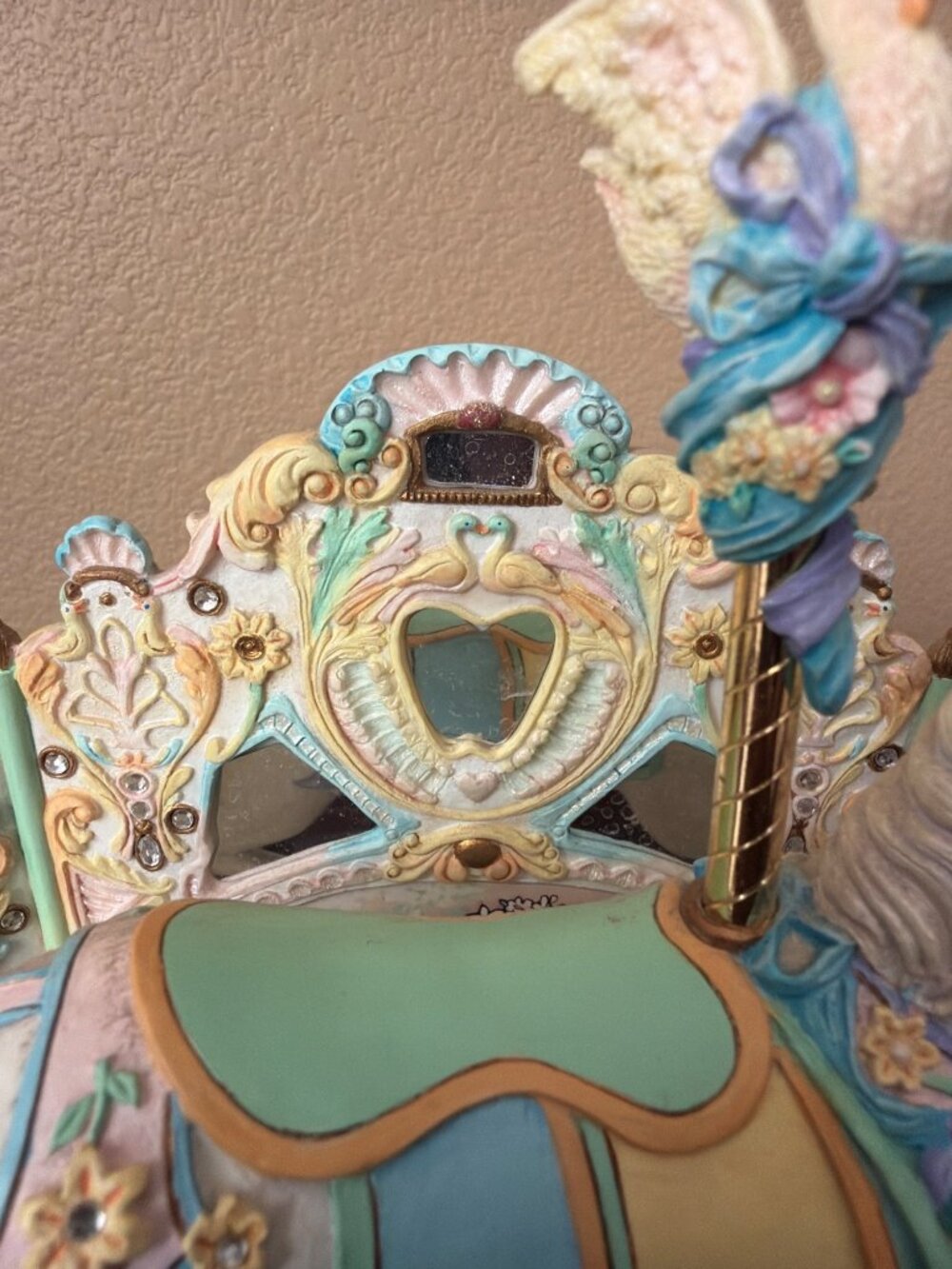 1998 Willitts Ann Dezendorf Carousel Memories Swan Jumper Music Box LE Tested - Picture 15 of 17